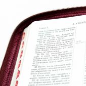 Библия каноническая 047 ZTIFIB (вишневый кож. переплет, золотой обрез)